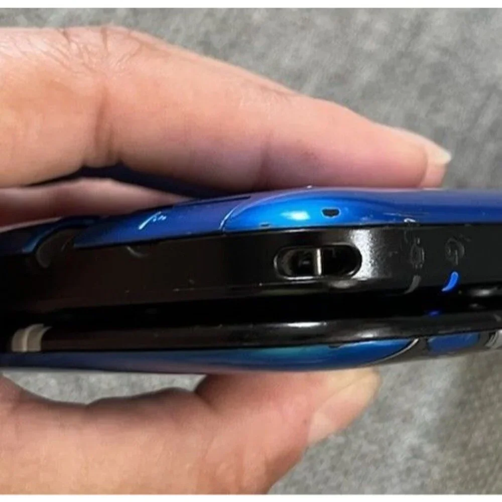 Nintendo 3DS XL Super Smash Bros. Limited Edition Blue Handheld Console - Works!